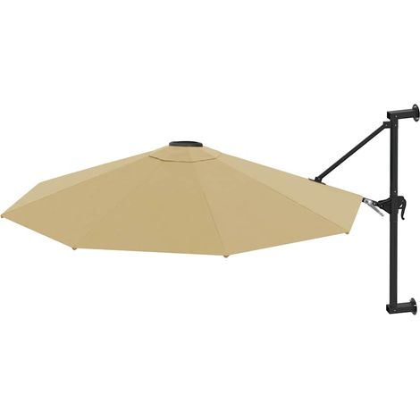 Maison Exclusive - Sonnenschirm zur Wandmontage mit Metall-Mast 3 (1/5)