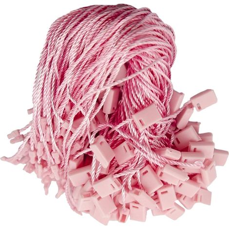 Packung mit 1000 Nylon-Hängeetiketten, 18 cm Preisschilder mit Karabinerhaken, Etiketten, Schnuranhänger, Schlaufenverschlüsse, P (1/5)