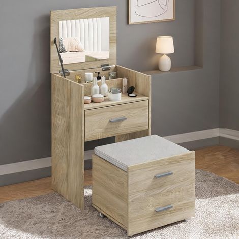 Coiffeuse color Legno en truciolato Lino 50 x 40 x 113,5 cm (1/5)