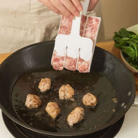 Machine À Boulettes De Viande - 3 Pièces - En Polypropylène Antiadhésif - Pour Cuisine Maison Et Professionnelle - 3 Unités (1/5)