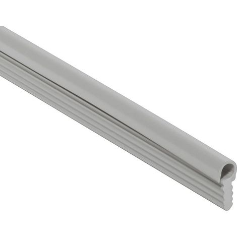 cyclingcolors guarnizione 13x5 profilo tondo rotondo grigio plastico PVC porta finestra zoccolo cucina impermeabile sigillante (lunghezza 10m)