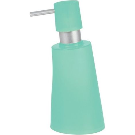 Dispensador de jabón Spirella colección MOVE color verde menta efecto helado (1/2)