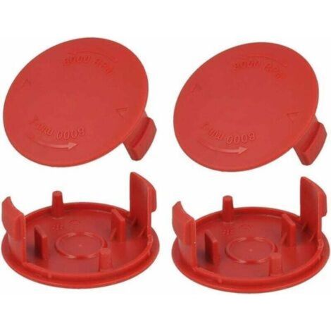 Lot de 4 couvre-bobines de fil pour débroussailleuse Bosch AFS 23-37 – Matériau ABS – Remplacement rapide sans outils – Protection de la ligne (1/5)