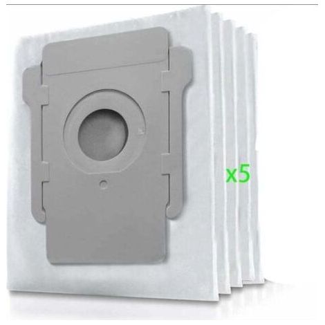 Sac à poussière Irobot Roomba i7, sac à poussière de remplacement 5 pièces pour aspirateur iRobot Roomba i7 i7+ / i7 Plus E5 E6 E7 S9 S9+ (accessoires non d'origine) (1/4)