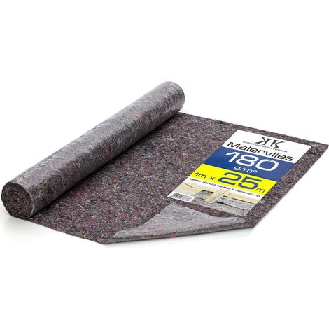 KK Verpackungen® Malervlies Abdeckvlies Schutzvlies PE-Folie 25m 180g/m²