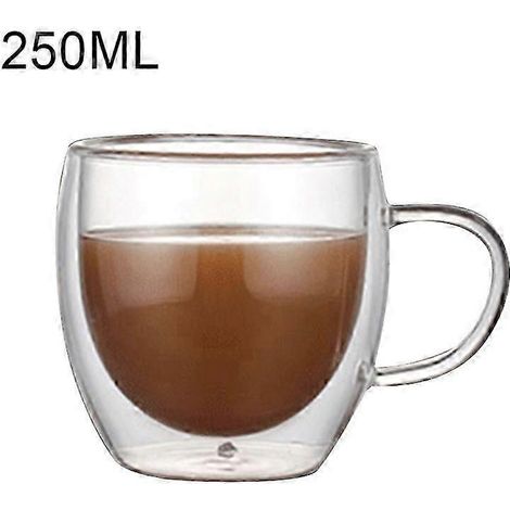 Verres à double paroi isolants, tasses à expresso, verres en verre borosilicate (1/5)