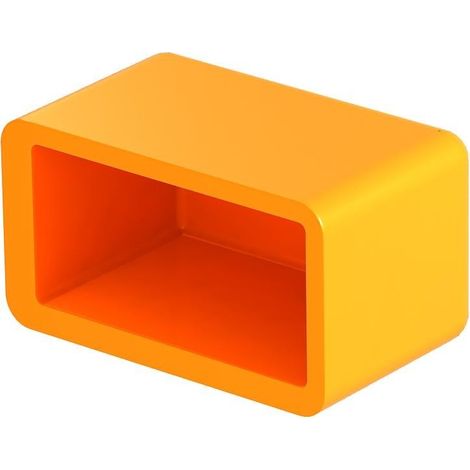 OBO Bettermann Schutzkappe für Profilschiene 38,6x21,6x16 Polyethylen pastellorange RAL 2003, 1124502 (1/3)