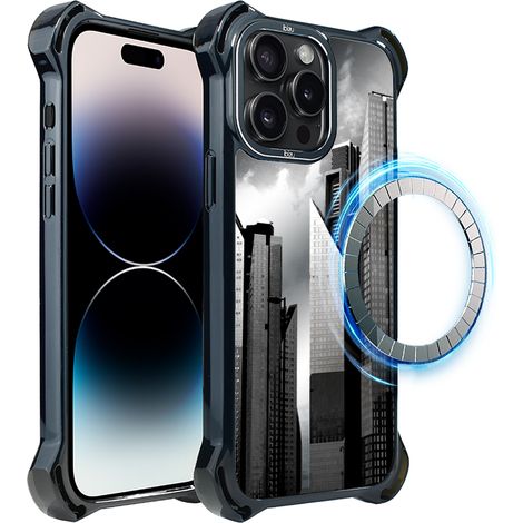 iPhone 14 Pro Max ibizu DropGuard Ultra Hülle mit MagSafe, Noir City, Manhattan (1/5)