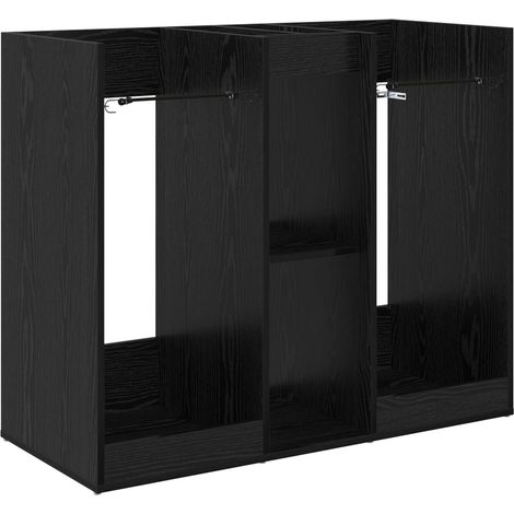 Maison Exclusive - Armadio per Golf Tinta unita Rovere Nero 102 x 45 x 85,5 cm (1/5)