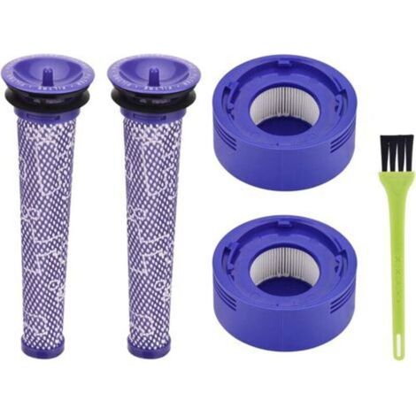 Filter for Dyson V8 V7 Cyclone, Post-Motor Filter & Pre-Filter Replacement Kit with Cleaning Brush, Vacuum Cleaner Accessory DY-96566101, DY-96747801 (1/5)