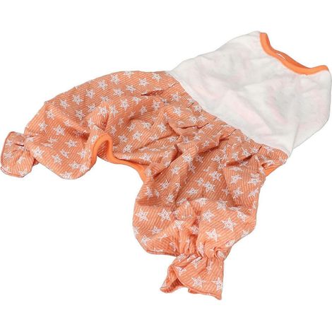 Vêtements d'été pour animaux de compagnie - Bloomer pour chien en coton respirant et confortable, imprimé étoiles, pour chiens de petite et moyenne taille. (1/2)