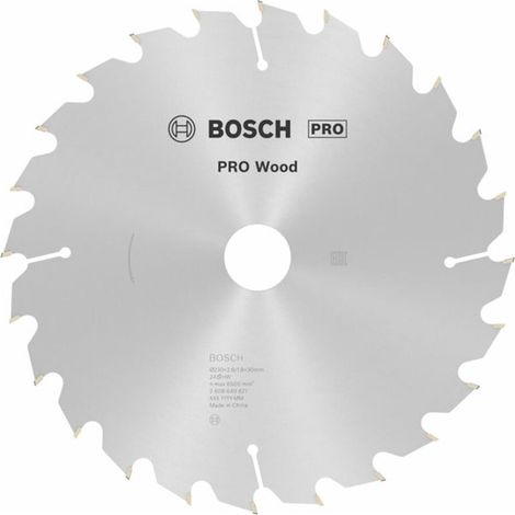 Bosch Kreissägeblatt Optiline Wood für Handkreissägen 230 x 30 x 2,8 mm 24 (1/5)