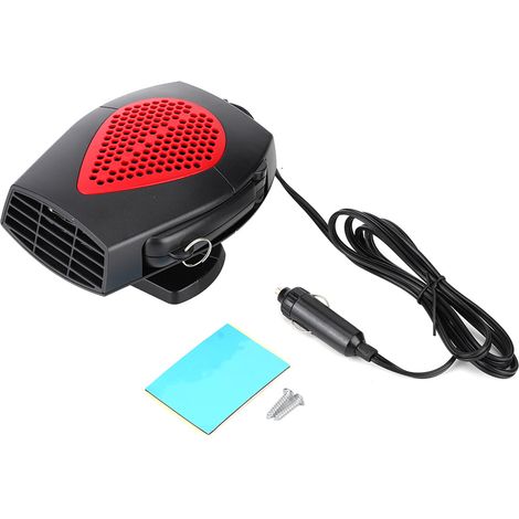 Ventilateur chauffant portable 24V pour voiture,dégivreur désembueur pratique,accessoire auto rouge noir (1/5)