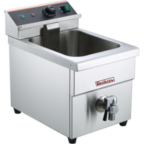 Friteuse à Induction - 8L - 3,5kW - Robinet Vidange - Beckers (1/4)