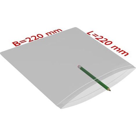 Bolsa con cierre a presión Medidas 220x310mm Espesor 90µ PE transparente TRANSPAK (1/2)