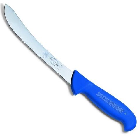 Gebogenes Sortiermesser, blau, 18 cm