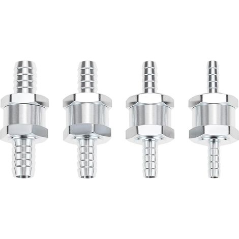 4 pièces Clapet anti-retour en aluminium sens unique, pour eau, diesel et essence, 6, 8, 10 et 12 mm (1/5)