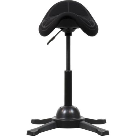 STIER Sattelhocker mit Sitzmulde Sitzhöhe 480-660mm schwarz