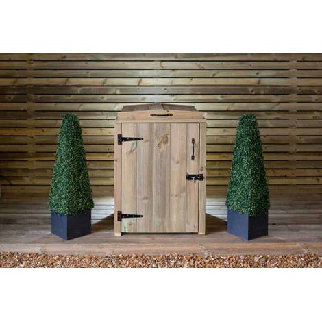 Paythorne Dustbin Store Single - Timber - L64 x W63 x H88 cm