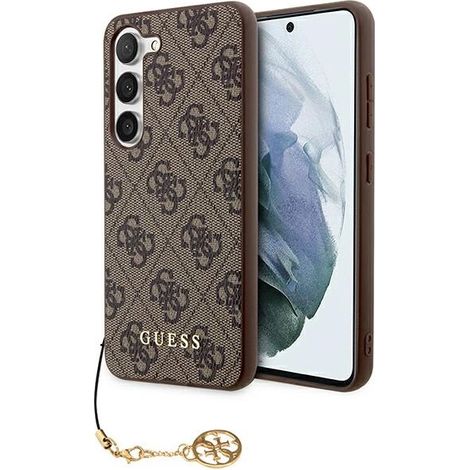 Guess GUHCSA35GF4GBR A35 A356 braun/braunes Hartschalenetui 4G Charms Kollektion (1/5)