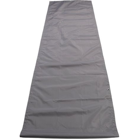 Brise-vue pour balcon/jardin/polyester/barrière imperméable/gris/résistant aux UV/filet de protection/filet d'ombrage/75 x 500 cm (1/5)