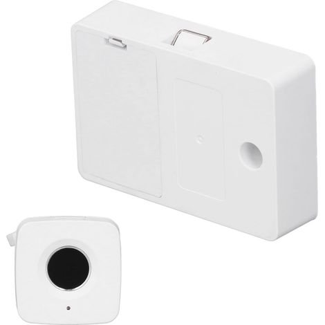 Serrure de tiroir à empreinte digitale, déverrouillage ultra-rapide en 0,5 seconde, serrure biométrique intelligente intégrée pour armoire, idéale pour la maison ou le bureau (blanche). (1/5)