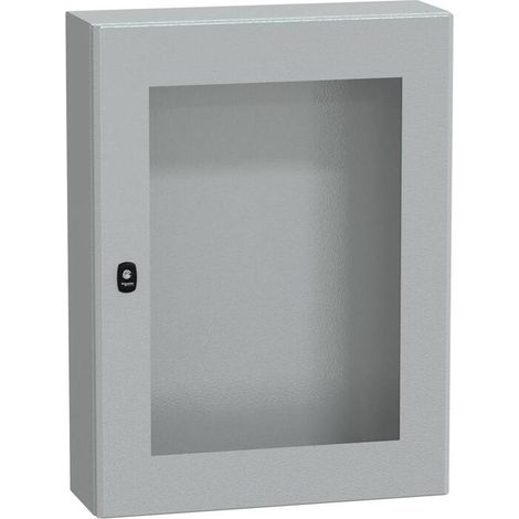 [NEUWERTIG] B-Ware Schneider Electric Schaltschrank Gehäuse Schrank PanelSeT S3DB Stahl Sichttür (1/2)