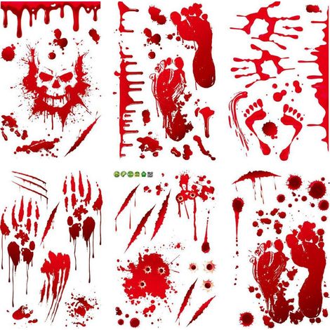 Nouvel autocollant statique d'Halloween JD2307 pour vitrines et décorations en verre - JD2307 -