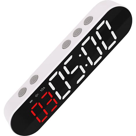 Minuteur de sport magnétique portable pour fitness, horloge d'entraînement avec chronomètre, batterie puissante 1500mAh et télécommande pour salle de sport à domicile (1/5)