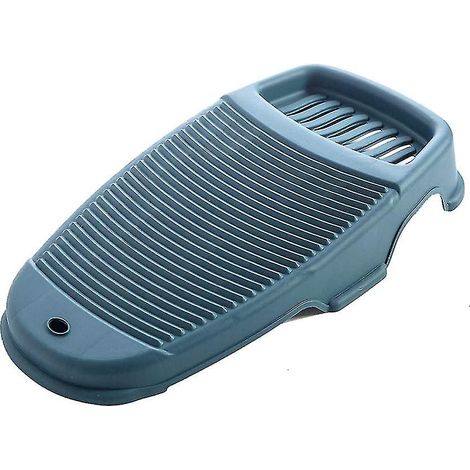 Planche à laver en plastique antidérapante, tapis de lavage manuel pour vêtements, lavage à la main, surface texturée, usage domestique, outil de nettoyage résistant. (1/5)
