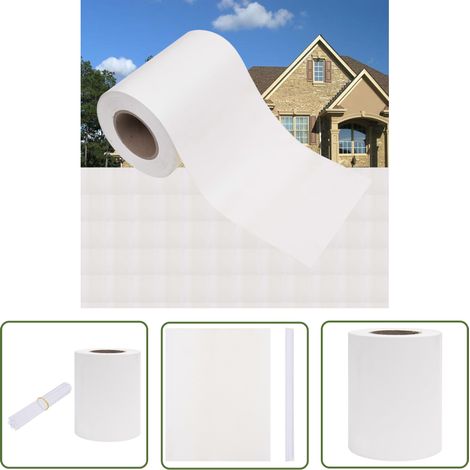 The Living Store Écran d'intimité de jardin PVC 35x0,19 m Blanc - Écran D'intimité Jardin - Clôture Pvc - Barrière De Confidentialité - Brise Vent - Ombrage (1/5)