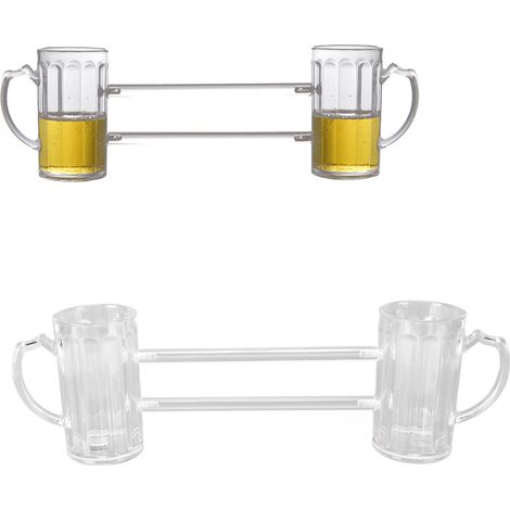 gobelet anti-chute pour bar KTV, gobelet à destruction mutuelle, chope à bière, verre à vin double, style A (1/5)