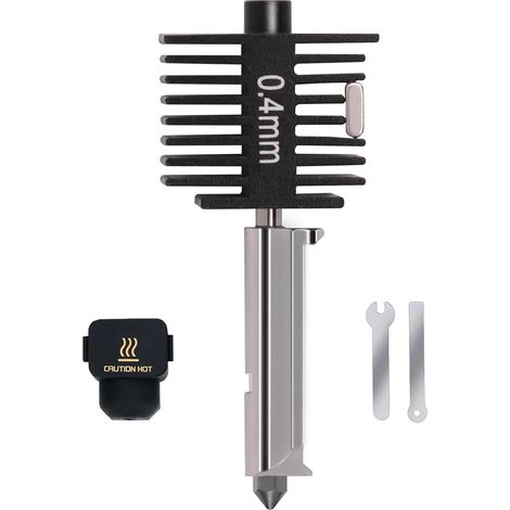 A1 Mini, A2L kit hotend de mise à niveau, tête d'impression 3D, bloc chauffant d'extrémité chaude, avec buse en acier trempé de 0,4 mm et chaussettes en silicone pour A1/A1 Mini/A2L (1/5)
