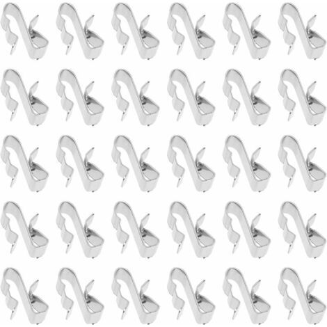 50Pcs Clips de Fil Métallique pour Remorque Remorque Cadre de Câble Pince pour Panneau Solaire Sunrunner Solaire Photovoltaïque Clips de Câble H204 (1/5)