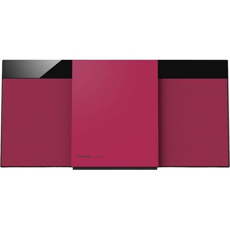 Panasonic SC-HC304EG-R - Digital Dab+ Design Stereo (Bluetooth, FM, CD, Micro avec 20 W RMS), Rouge (1/4)
