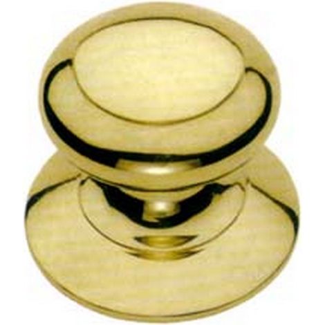 2PZ POMOLO MODELLO SPAGNA PER PORTONCINO IN OTTONE LUCIDO - ø mm.72 - base mm.8