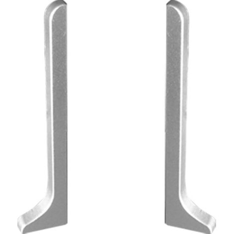 Karat – Plinthe en aluminium 100% – Longueur 190 cm – Hauteur 60 mm – Pour espaces privés et commerciaux – Finition élégante en argent (1/5)