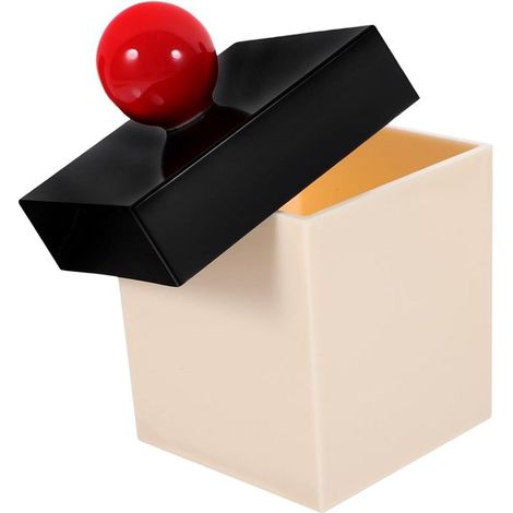 Caja para guardar bastoncillos de algodón - Dispensador de discos de algodón - Organización del baño - Con tapa - 11,8 cm - Transparente (1/5)