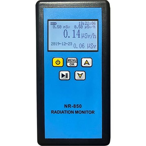Détecteur de rayonnement nucléaire NR 850, testeur d'ionisation radioactive avec alarme sonore, lumineuse et vibratoire, écran LCD, moniteur de radiations, erreur relative inhérente ≤±10%. (1/5)
