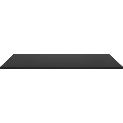 Waschtischplatte 120 cm breit modern in schwarz matt AVOLA-140 (1/3)
