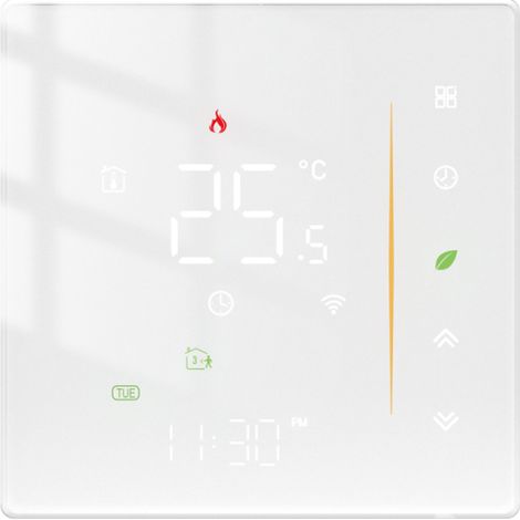 Termostato inteligente Tuya ZigBee con pantalla digital, compatible con calentadores eléctricos/de agua y calderas de gas/agua. Funciona con Google Assistant. (1/5)