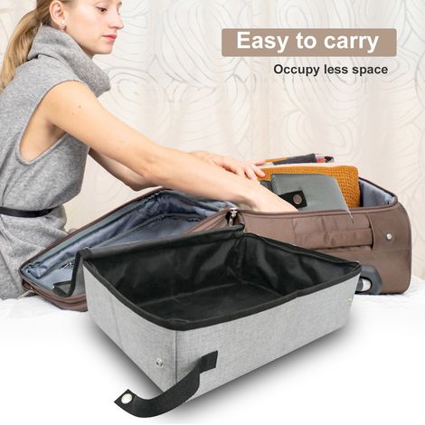Bac à litière de voyage pour chat, Portable avec couvercle pliable et étanche pour l'extérieur (1/5)