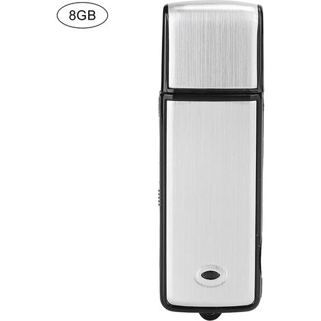Clé USB X09 8Go, stylo d'enregistrement MP3, lecteur audio, enregistreur vocal à double fonction, stockage et lecture. (1/5)