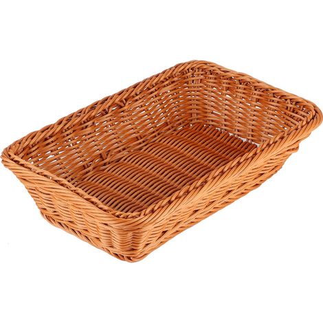 Rechteckiger Aufbewahrungskorb für Lebensmittel, Brot und Obst für Büro, Restaurant, Kaffee, Farbe X (1/5)