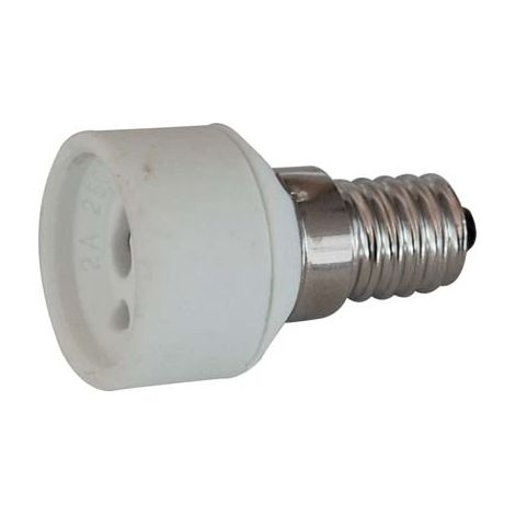 ADATTATORE LAMPADA E14-GU10 - PORCELLANA- 5 pezzi
