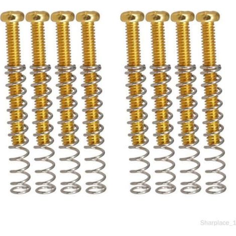 Vis De Cadre Humbucker - Pour Micros Guitare Électrique - Double Pickup - Kit 8 Pièces - Ressorts Et Vis Pratiques (1/3)