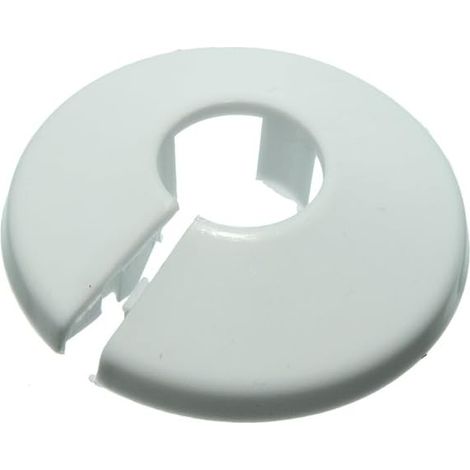 One Stop DIY Lot de 5 anneaux en plastique pour tuyau de 15 mm Blanc
