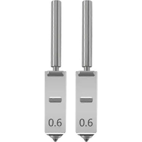 2 Düsen für Anycubic Kobra S1 Max, 0,6 mm Bimetall-Heatbreak-Ende, Ersatzteil für Kobra S1 Max (1/5)
