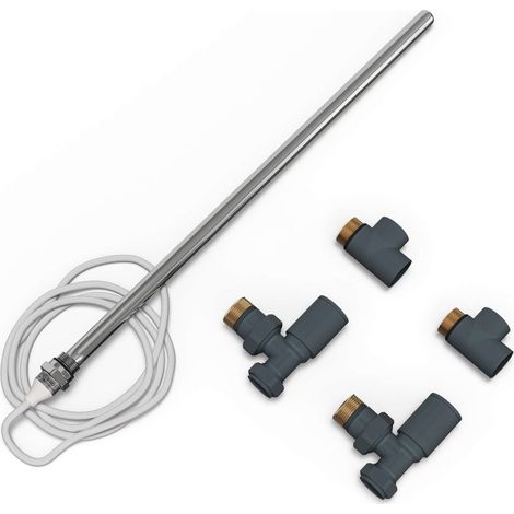 Talus - Dual Fuel Towel Rail Kit 400w Standard Anthracite (1/2)