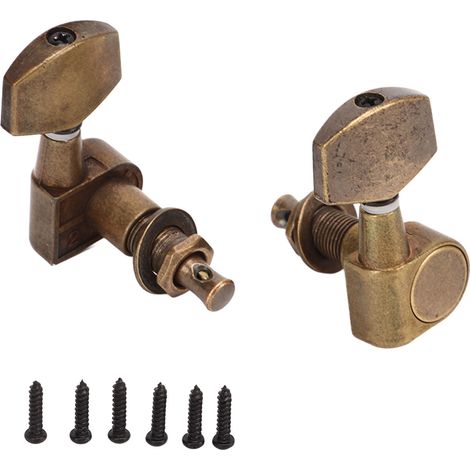 Stimmwirbel für E-Gitarre 3L3R, Bronzemetall, robuste Innenmechanik (1/5)